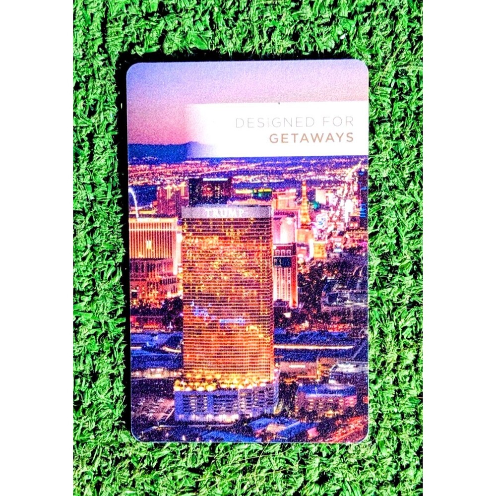 Las Vegas Edition Trump Hotel Room Key Collectible Designed for Getaways 3x2"EUC